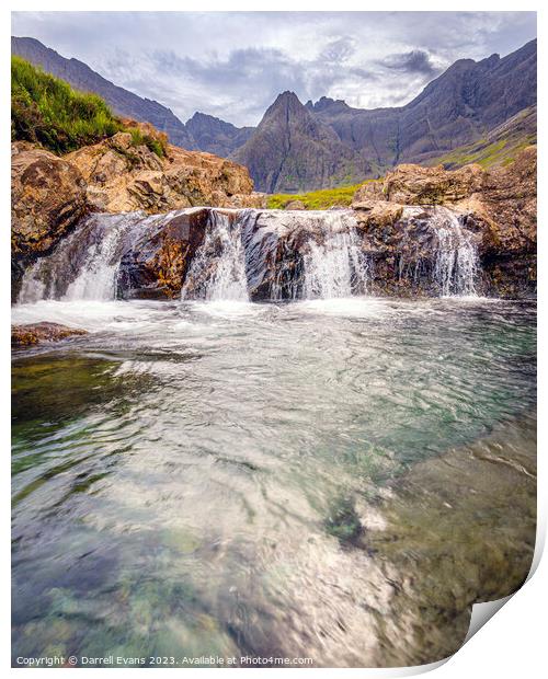 Fairy Pools Print by Darrell Evans