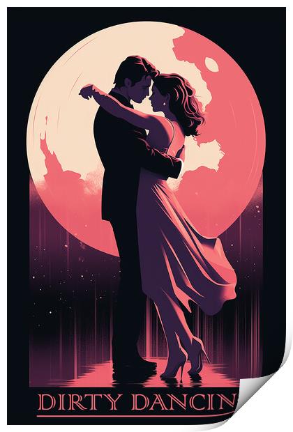 Dirty Dancing Retro Art Poster Print by Steve Smith
