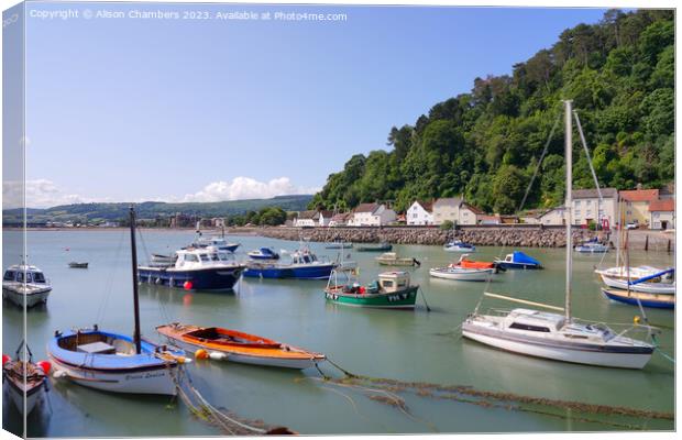 Minehead Harbour Canvas Print by Alison Chambers