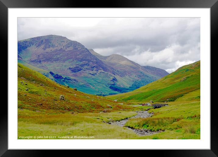 "Ethereal Beauty: A Captivating View of High Stile Framed Mounted Print by john hill