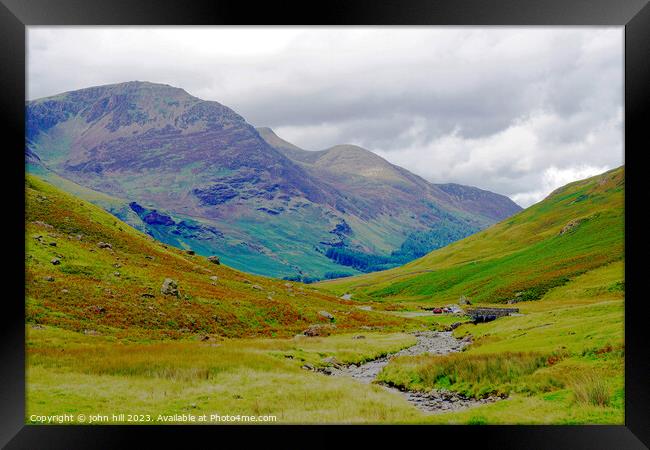 "Ethereal Beauty: A Captivating View of High Stile Framed Print by john hill