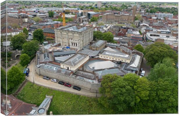 Norwich Castle Canvas Print by Apollo Aerial Photography