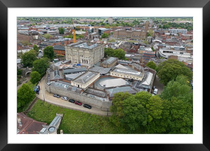 Norwich Castle Framed Mounted Print by Apollo Aerial Photography