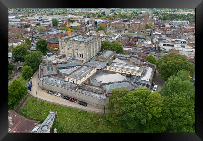 Norwich Castle Framed Print by Apollo Aerial Photography