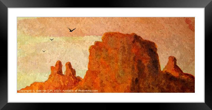 "Whispers of the Untamed Land" Framed Mounted Print by dale rys (LP)