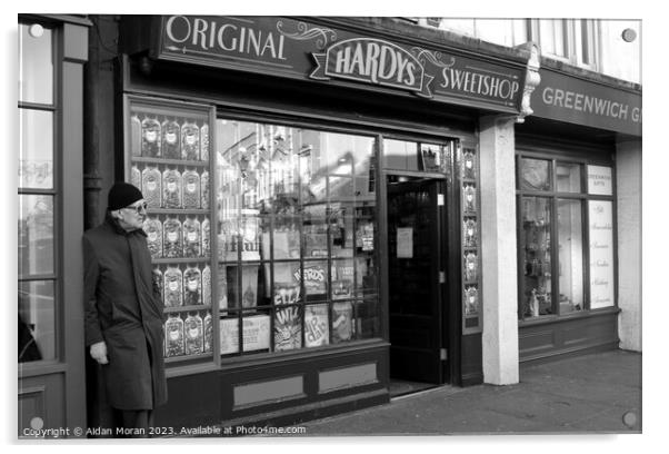  Hardys Original Sweetshop, Greenwich, London Acrylic by Aidan Moran