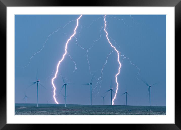 Storm Power  Framed Mounted Print by John Finney