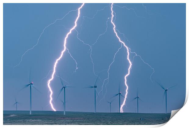 Storm Power  Print by John Finney