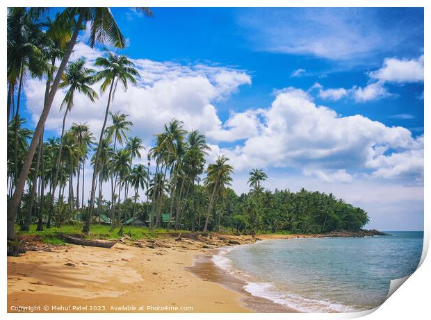 Unspoilt beachfront on Ko Lanta island - Thailand Print by Mehul Patel