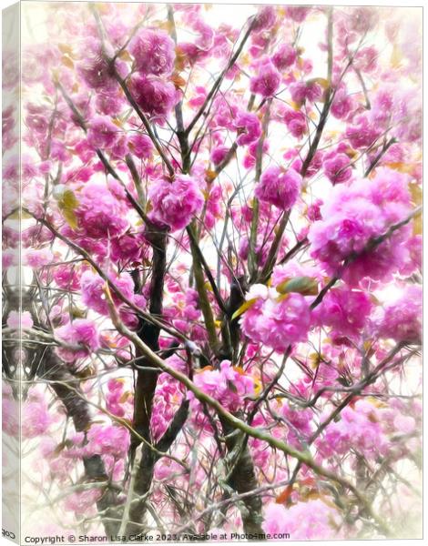 Blossom Passion Canvas Print by Sharon Lisa Clarke
