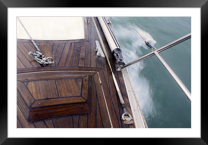 Foredeck Framed Mounted Print by Gary Eason