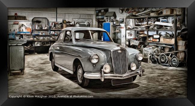 "Timeless Elegance: Reviving the 1956 Wolseley" Framed Print by Kevin Maughan