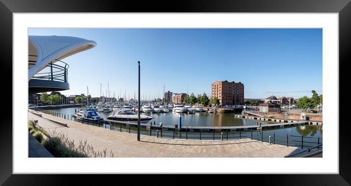 Hull Marina from Murdoch's Connection Bridge Framed Mounted Print by Tim Hill
