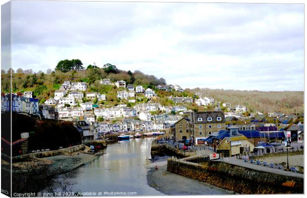 "Glimmering Looe: A Captivating Cornish Tapestry" Canvas Print by john hill