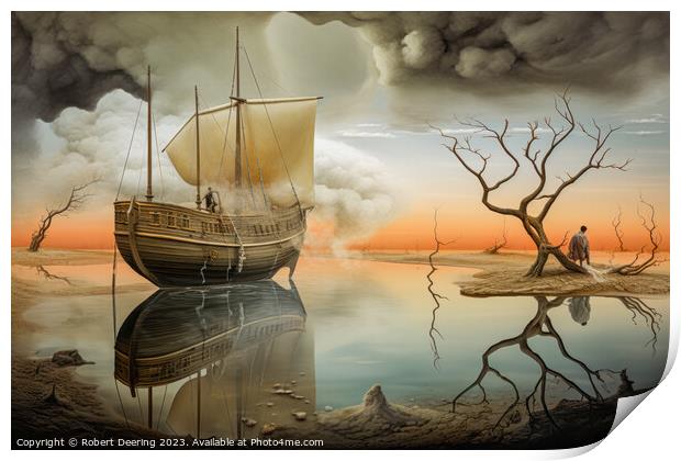 Reflections of an Apocalypse Print by Robert Deering