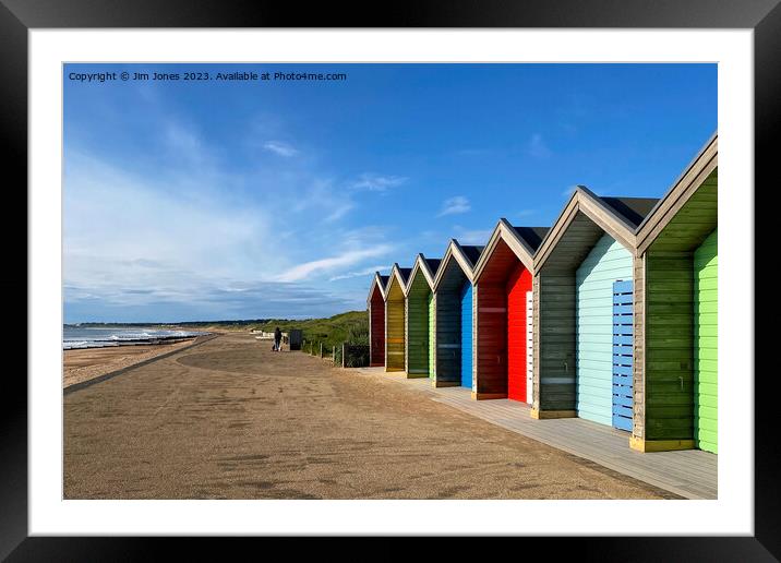 A Vibrant Stroll by the Seaside  Framed Mounted Print by Jim Jones