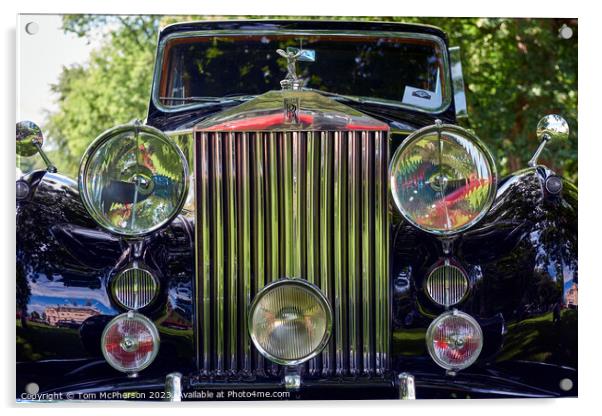"Ethereal Elegance: A Vintage Rolls Royce" Acrylic by Tom McPherson