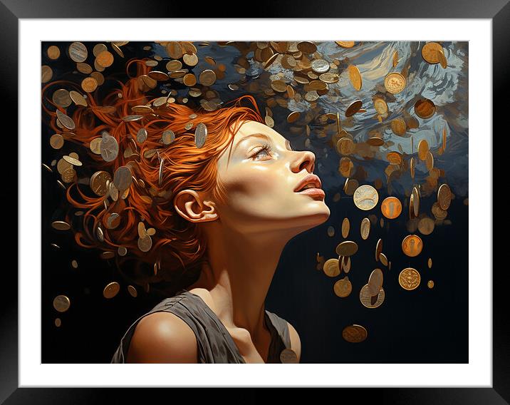 A Penny For Your Thoughts Framed Mounted Print by Steve Smith