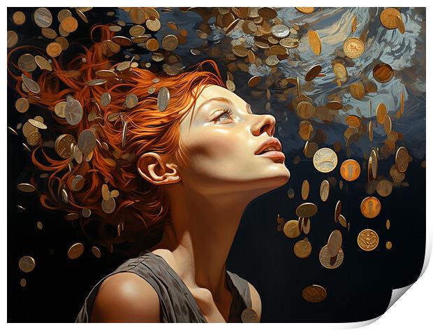 A Penny For Your Thoughts Print by Steve Smith