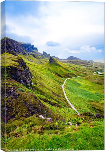 Quiraing Road Canvas Print by Darrell Evans