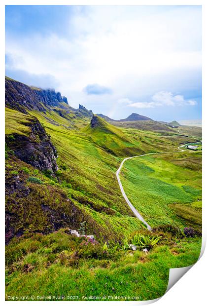 Quiraing Road Print by Darrell Evans