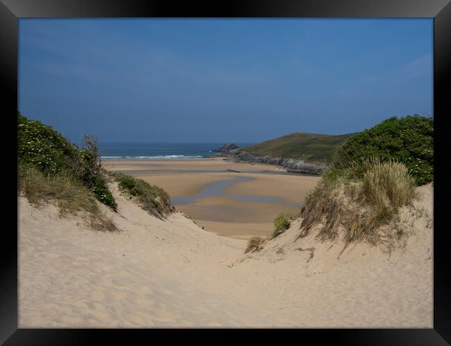 Cornish Sand Dunes Framed Print by Tony Twyman