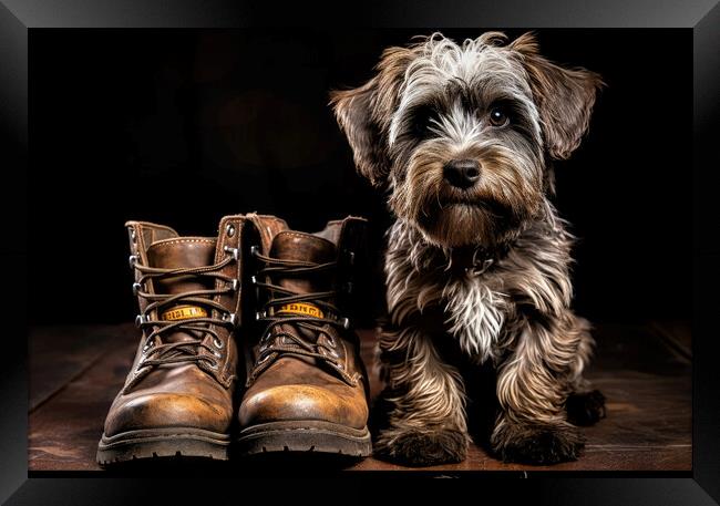 These Boots are made for walking Framed Print by Brian Tarr