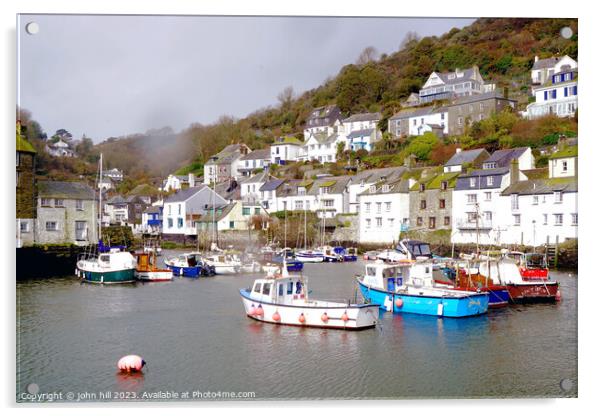 "Enchanting Polperro: A Coastal Haven" Acrylic by john hill