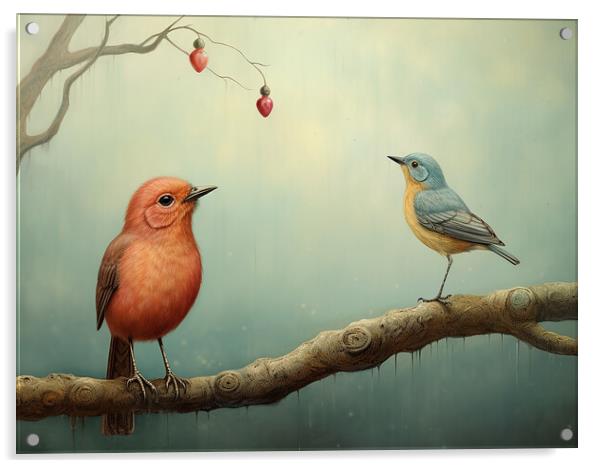 A Little Bird Told Me Acrylic by Steve Smith