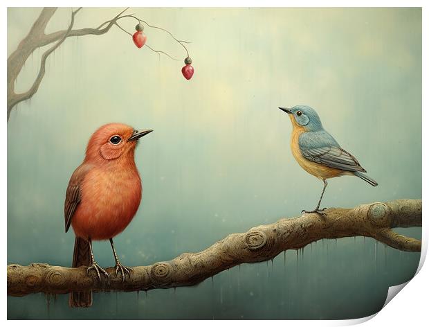 A Little Bird Told Me Print by Steve Smith