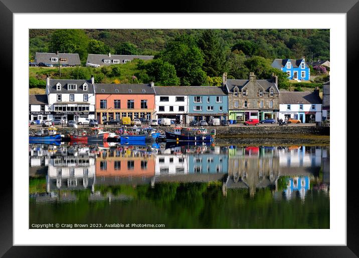 Tarbert harbour Kintyre Framed Mounted Print by Craig Brown