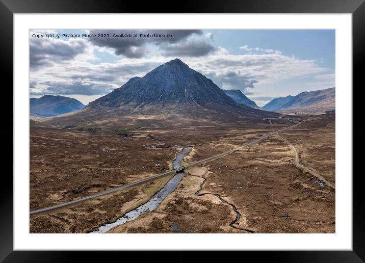 Buachaille Etive Mor and River Etive Framed Mounted Print by Graham Moore
