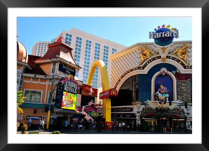 "Enchanting Court Jester of Las Vegas" Framed Mounted Print by Andy Evans Photos