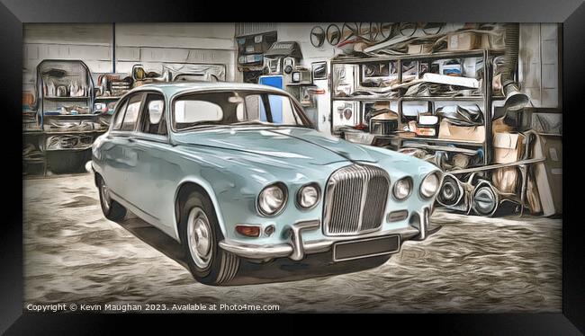 Serenading the Past: A Timeless 1969 Daimler 420 S Framed Print by Kevin Maughan