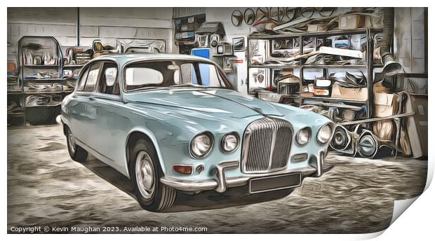 Serenading the Past: A Timeless 1969 Daimler 420 S Print by Kevin Maughan