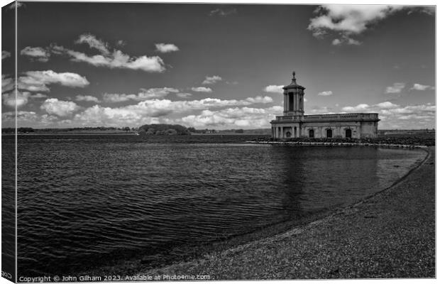 Rutland Water  Canvas Print by John Gilham