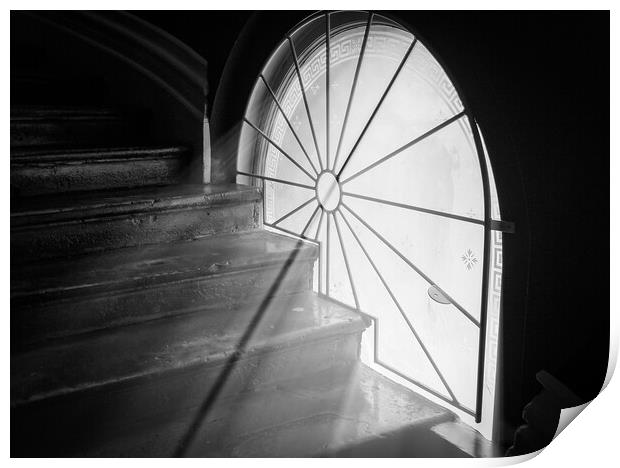 Stairlight Print by Gareth Burge Photography