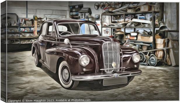 "Elegant Timeless Beauty: 1950 Morris Six Series M Canvas Print by Kevin Maughan