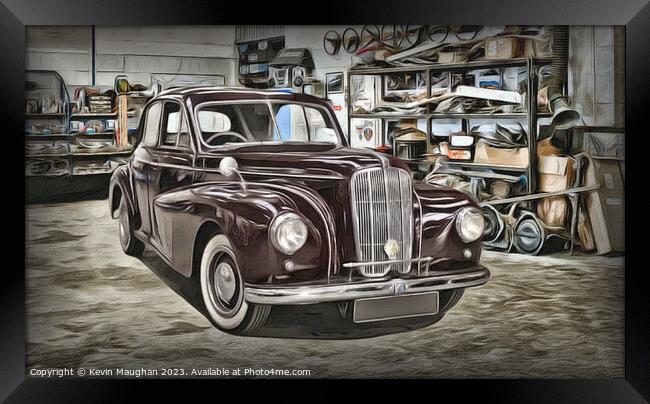 "Elegant Timeless Beauty: 1950 Morris Six Series M Framed Print by Kevin Maughan