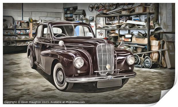 "Elegant Timeless Beauty: 1950 Morris Six Series M Print by Kevin Maughan