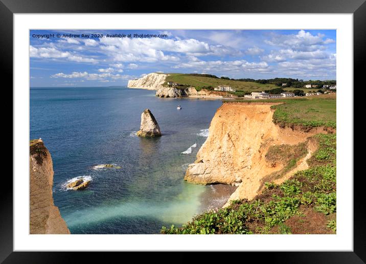 Morning at Freshwater Bay Framed Mounted Print by Andrew Ray