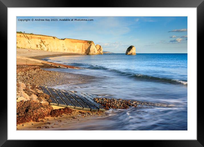 Slipways at Freshwater Bay Framed Mounted Print by Andrew Ray
