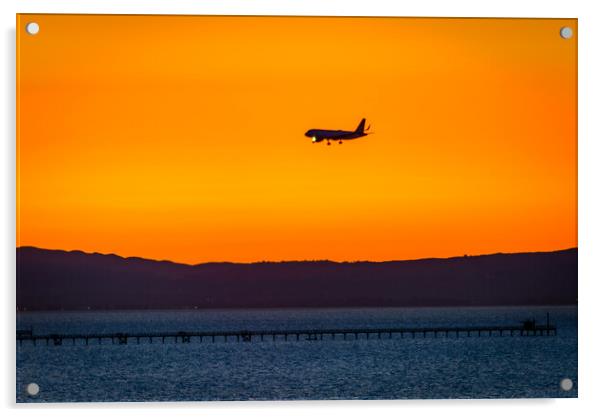 Boeing on Approach Acrylic by Gareth Burge Photography