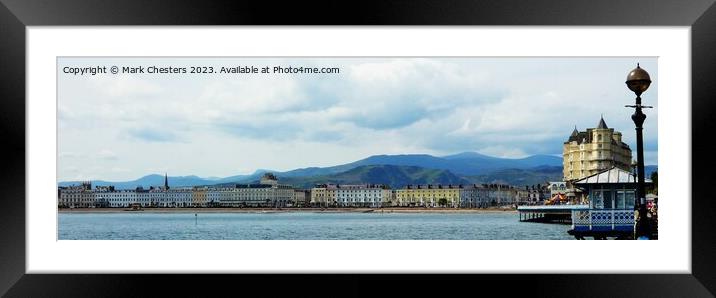 Llandudno hotels Framed Mounted Print by Mark Chesters