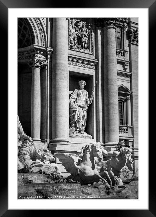 Salubrity of Trevi Fountain Framed Mounted Print by RJW Images