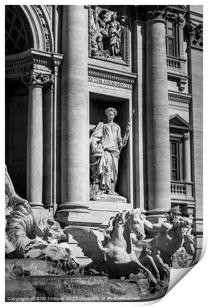 Salubrity of Trevi Fountain Print by RJW Images