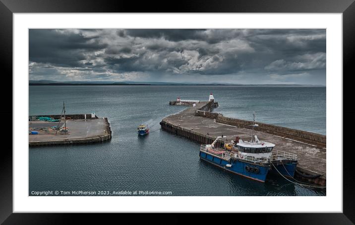 "The Enchanting Charms of Burghead Harbour" Framed Mounted Print by Tom McPherson