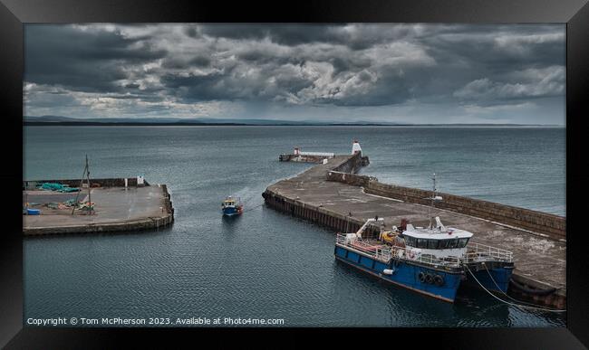 "The Enchanting Charms of Burghead Harbour" Framed Print by Tom McPherson