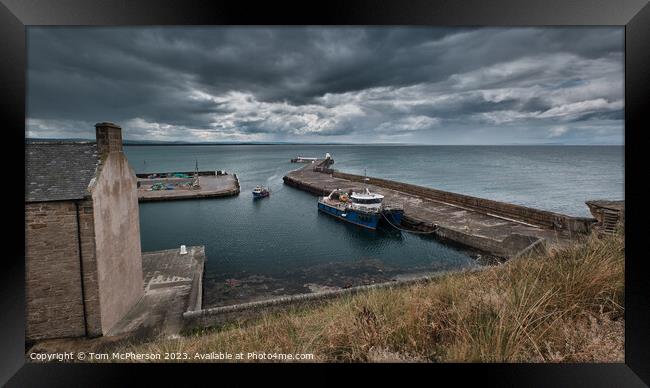 "Whispers of History: Exploring Burghead Harbour" Framed Print by Tom McPherson