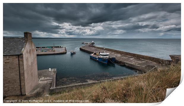"Whispers of History: Exploring Burghead Harbour" Print by Tom McPherson